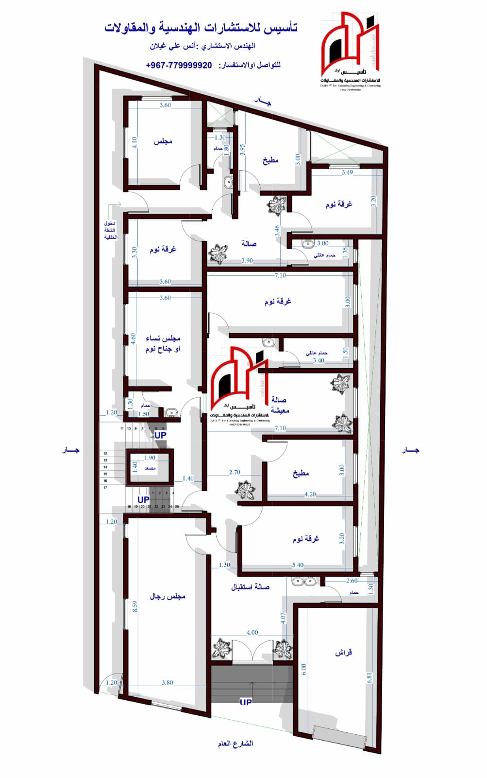 مخطط أو تصميم هندسي من قطاع تأسيس — 1