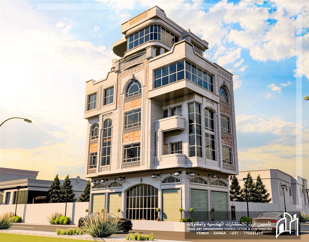 تصميم معماري ثلاثي الأبعاد من قطاع تأسيس — 3